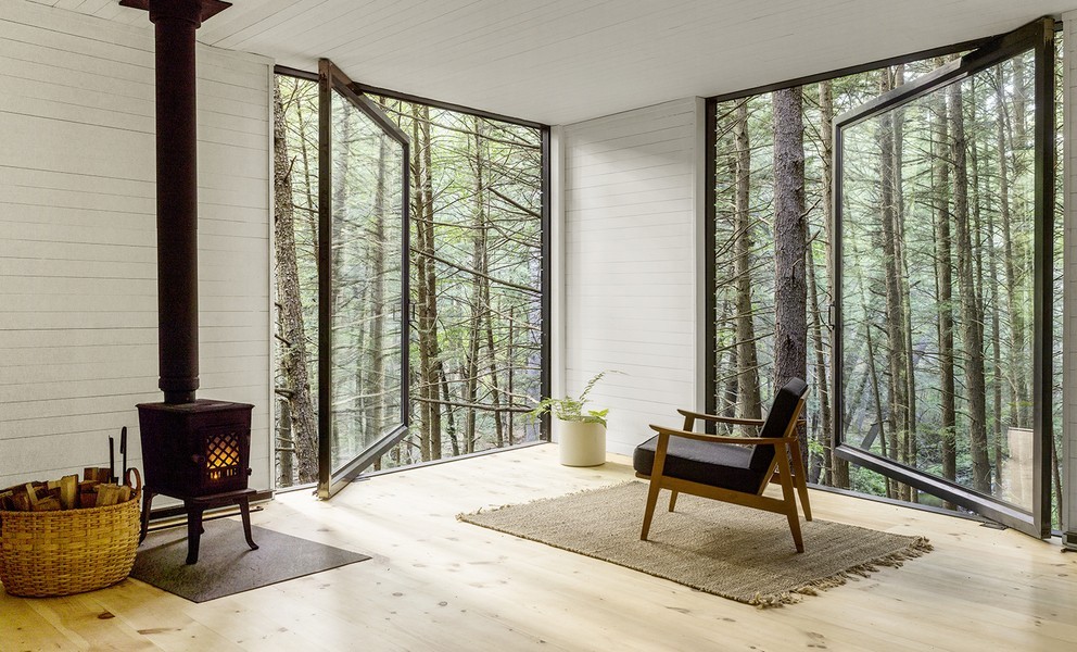 casas na floresta